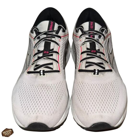 Brooks Ariel GTS 23 Running Shoes Supportive Cushioned White Gray Pink Size 10D - Picture 2 of 16